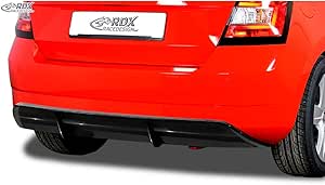RDX Heckdiffusor für SKODA Fabia 2 5J Heck Ansatz Diffusor ABS schwarz glänzend