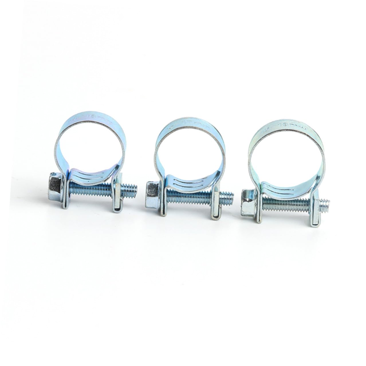Ipetboom 135 pièces Assortiment Colliers Serrage Métalliques Miniatures avec Finition Zinc Kit Accessoires Plomberie Résistant et Polyvalent pour Tuyaux Eau Air Carburant Différentes