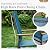 Sophia & William Patio Dining Set 9 Pieces, 8 Aluminium Patio Dining Chairs with 1 Extendable Dining Table for 6-8 Person, Patio Table and Chairs for Outdoor Lawn (Blue)