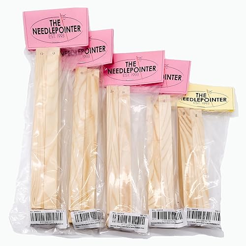 Howie's Needlepoint Wood Stretcher Bars, Cross Stitch Canvas Frame, Art Accessory Supplies, Home Studio Decoration 5''(12.7 * 1.91 * 1.87cm)