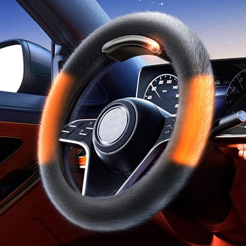 Heated Steering Wheel Cover Wireless Rechargeable, 15
