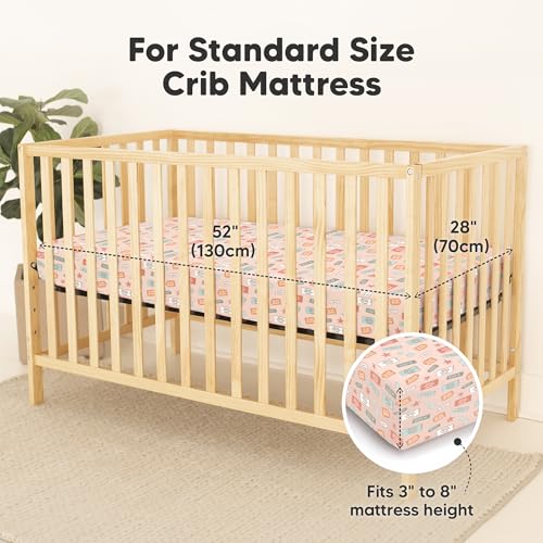 58% Off 2-Pack Waterproof Bamboo Crib Sheets - $9.98