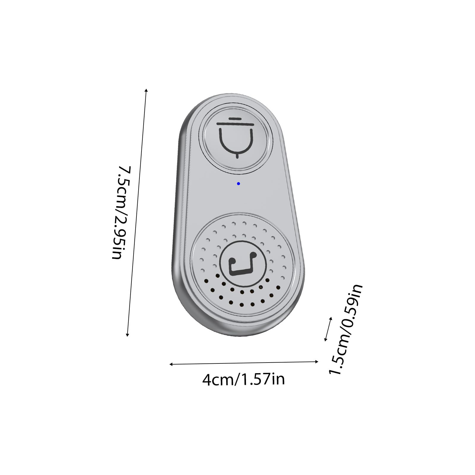 2-Kanal-Rufmaschine Caregiver Pager Call Button Elderly Wireless Call Button Einstellbare Lautstärke Mehrere Musikoptionen für Home Office