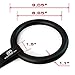 Garage Fit Gymnastic Rings - Premium Heavy Duty Cross Training, Gymnastics, Fitness, Exercise Rings (Black Rings and Straps with Numbers)