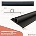 EverTrust 20Ft/6M Garage Door Bottom Seal – Weatherproof Stripping Rubber Seal T-Ends. Protect Your Garage from Weather and Dust with EPDM Rubber Garage Door Draft Stopper