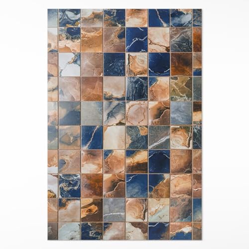 Tapis en vinyle entretien facile résistant pour protéger le sol de cuisine - 2