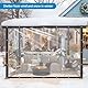Plane Transparent mit öSen Abdeckplane Wasserdicht Durchsichtige Tarp 1x1m für Außenbereich Pflanzen Gewächshaus Garten MöBel Pet Hutch Dach