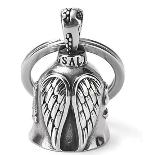 XBOCMY Campanella Moto Guardian Bell Originale, Campanellino Motociclisti, Portachiavi Moto Portafortuna, Angelo Custode Con Anello Appeso Per Auto Elettriche, Moto, Biciclette Ecc., Angelo 01, 4.5cm