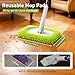 6 Pack Reusable Microfiber Mop Pads Compatible with Sweeper Mops, Replacement Mopping Pads Dry Sweeping Cloths, Washable Chenille Flat Mops Refills for Mopping Floor Cleaning (Mop is not Included)