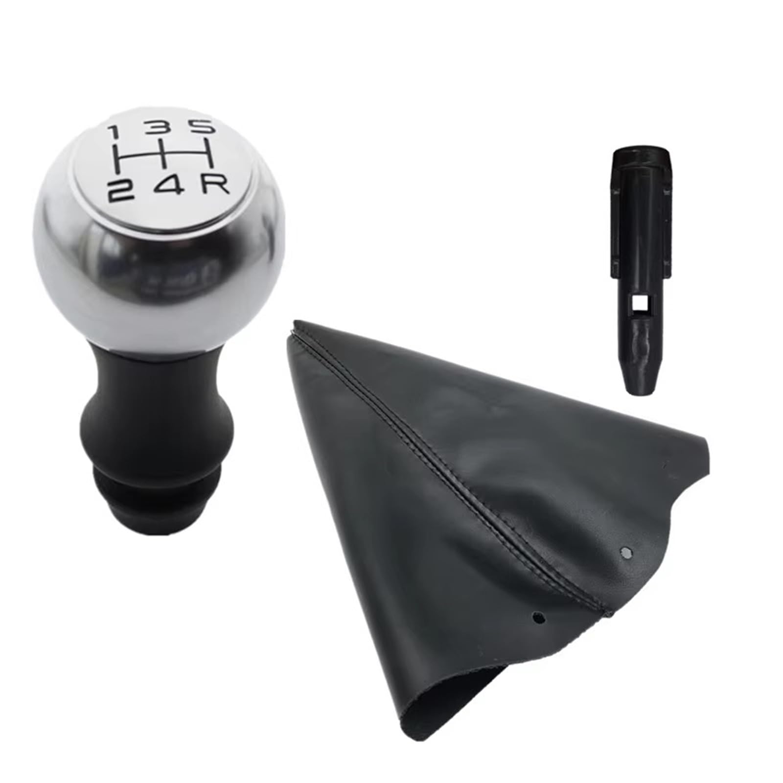 Wsbojxth One Color Gear Stick Compatible With Citroen For Sega C4l For Senna C2 For Elysee C3-Xr For Picasso C4 For Triumph 5 Speed Gear Shift Knob Boot Sleeve Adapter(3Pcs)