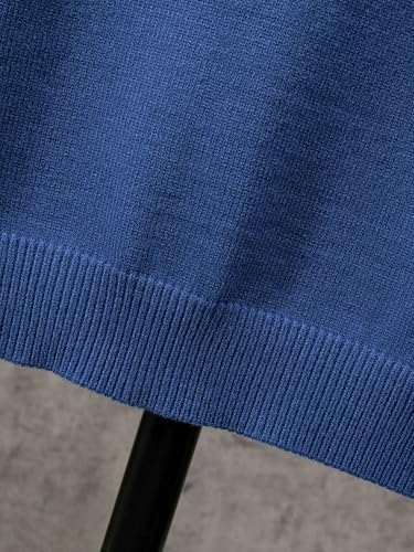 Men's Solid Color Warm V-Neck Knitted Vest Sweater Slim Fit Sleeveless Sweaters4