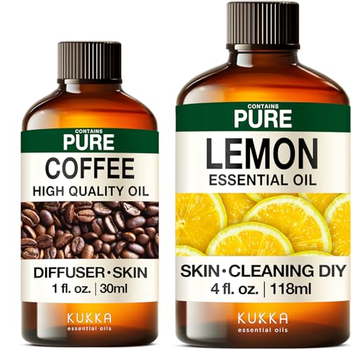 Aceites Esenciales Café y Limón Set 2x4 Fl Oz Kukka
