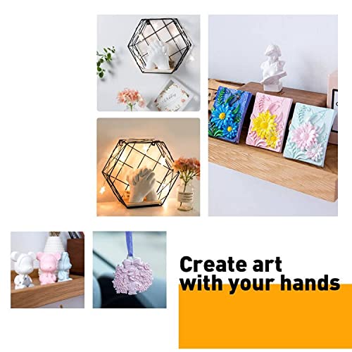 Falling In Art CT0021 CT0022 1Lb Plaster Of Paris Powder - Hand Mold Casting Kit Powder, Gypsum Cement, Pottery & Ceramic Plaster Powder For Crafts, Sculpture thumb #6