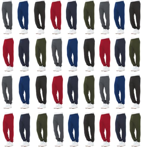 Yacht & Smith 36 Pack of Wholesale Mens Jogger Sweatpants, Homeless Shelter Donation Case, Comfy Bulk Joggers for Men2