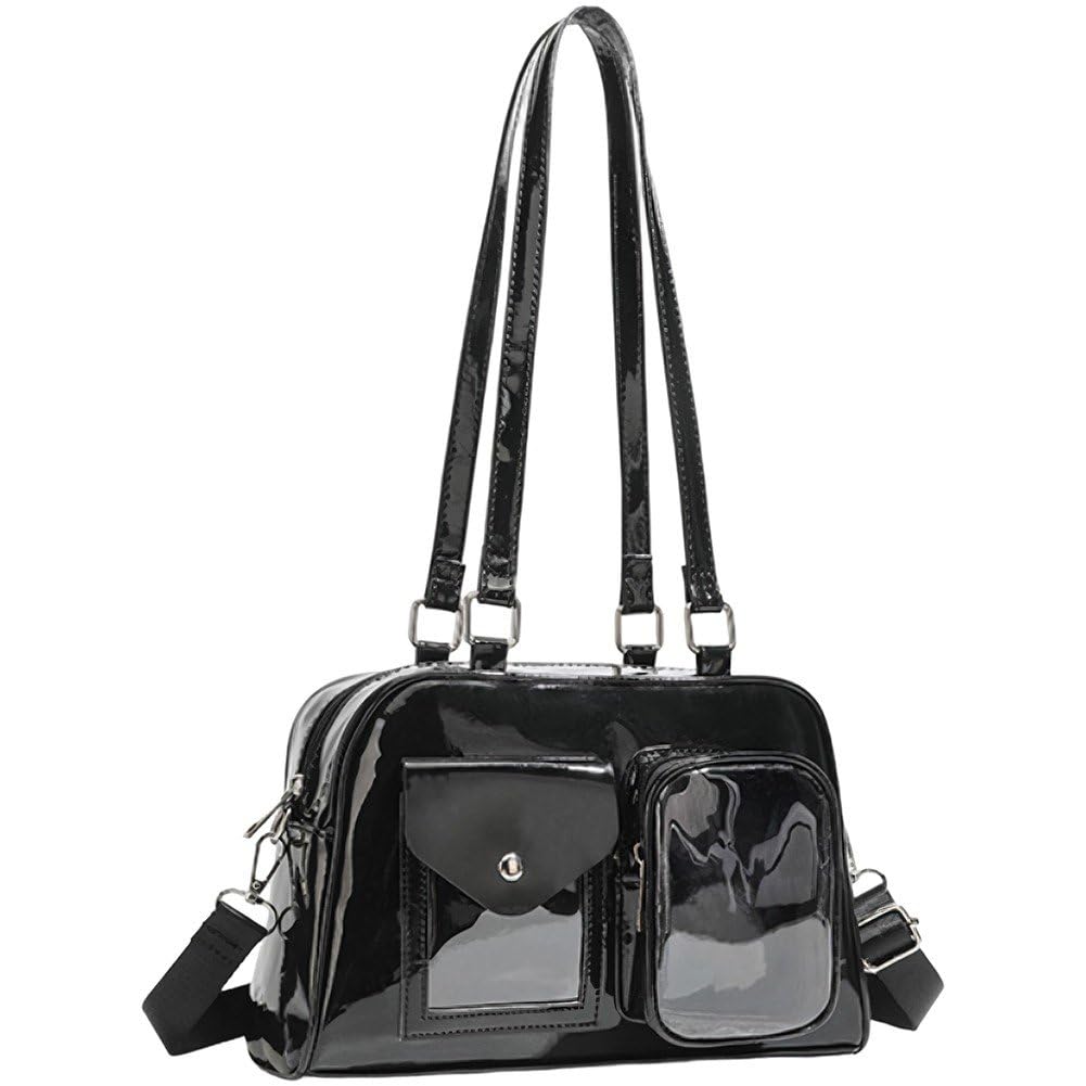 Fituenly Kawaii Crossbody Bags Large Capacity Ita Messenger Bag Cute Transparent Crossbody Bag Versatile Student Uniform Bag for Women