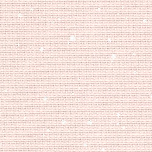 Image of Wizardi Stern Aida Splash Powder Pink 3706 4259, Precut Zweigart 14 Count Cross Stitch Fabric, 100% Cotton Needlework Blank Canvas and Embroidery Cloth, 19x21 in for Adults