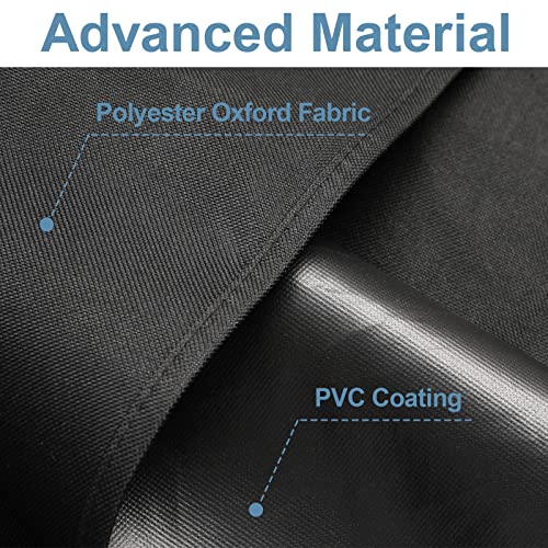 Image of Cosyzone Windshield Cover for Ice and Snow, XL Size (Black)-600D Oxford Fabric Weatherproof for Winter, Includes Anti-Theft Straps&Storage Bag, Fits Most Cars, Trucks, Vans, SUVs(70.86 x 51.2 inches)