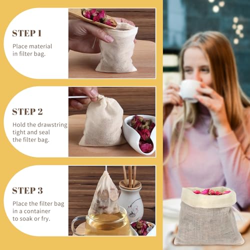 WEOXPR Reusable Tea Filter Bags