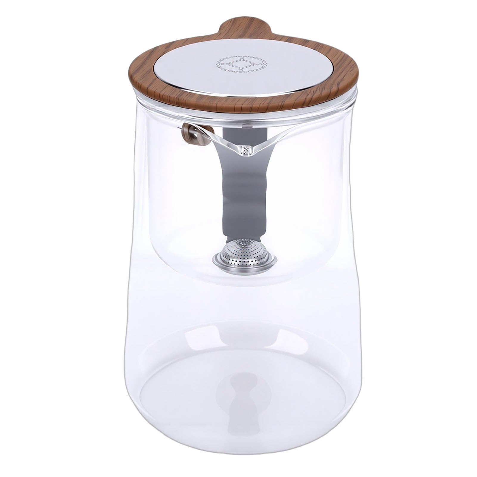 Tnfeeon Teekannen-Trennsystem mit Magnetischem Filter, Abnehmbares Teesieb, Transparentes Design für Zuhause, Restaurant, Teeliebhaber, Brauen, Enchant Glas-Teekanne mit Großer Kapazität,