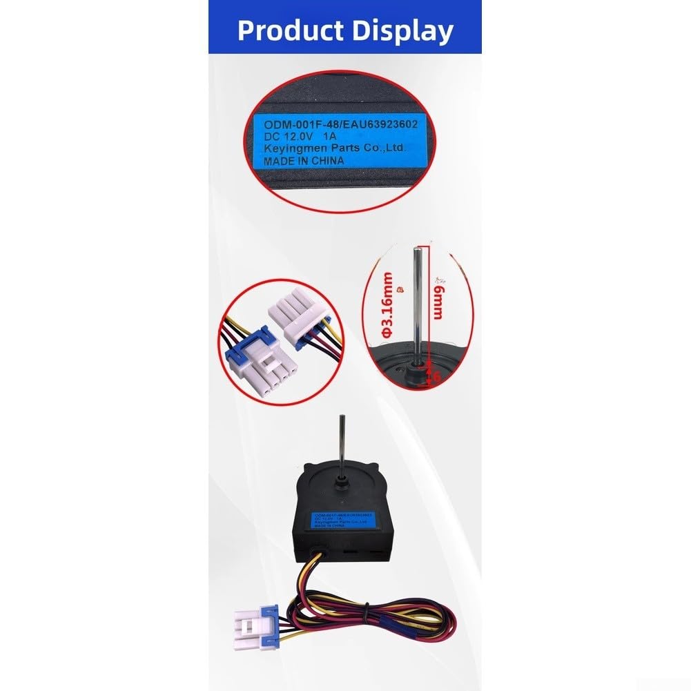 Motor Ventilador Frigorífico DC 12V 1A Alta Motor Ventilador