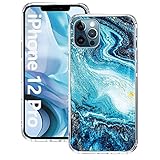 [ Blumen Muster Design ]: Soft schutzhülle kompatibel für iPhone 12 Pro handyhülle silikon blume motiv style design, TPU tasche pink weiß blau gelb blumen muster motiv original design, Telefonhülle nicht mehr eintönig und langweilig.