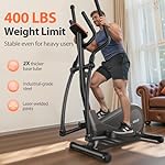 Niceday Elliptical Machine, Elliptical Exercise Machine for Home with Hyper-Quiet Magnetic Driving System, Elliptical Trainer with 15.5IN & 20IN Stride, 16 Resistance Levels, 500LBS Loading Capacity - Image 4