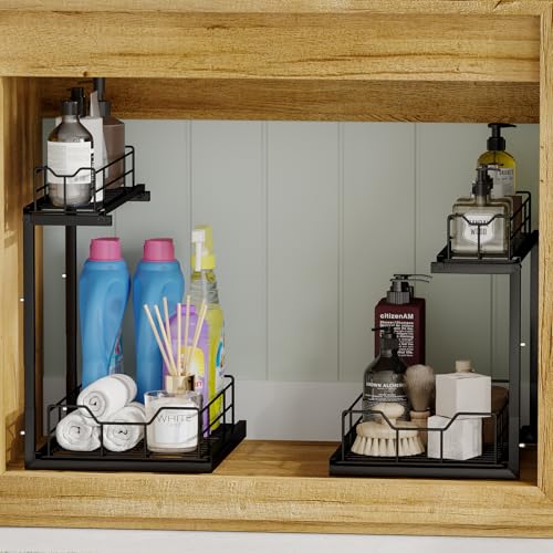 Fixwal UNDER SINK ORGANIZER 8789 2 Pack Under Bathroom Sink Organizer And Storage thumb #6