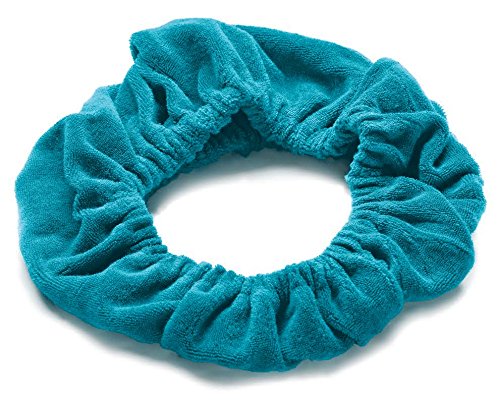 TASSI (Scuba Blue) Hair Holder Head Wrap Stretch Terry Cloth, The Best Way To Hold Your Hair Since...Ever!