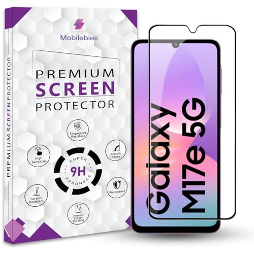 Image of Premium Tempered Glass Screen Protector Guard For Samsung Galaxy M17e (6.7 Inch, Pack of 1) | Edge to Edge Coverage With Easy to installation kit