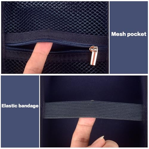 Image of Travel Router Case Compatible with NETGEAR Nighthawk M7 Pro / M6 M6 Pro MR6150 6500 / M5 5G MR5200 5100 / M1 M2 Mobile Hotspot. WiFi Router Storage Carrying Holder with Mesh Pocket (Box Only) (Blue)