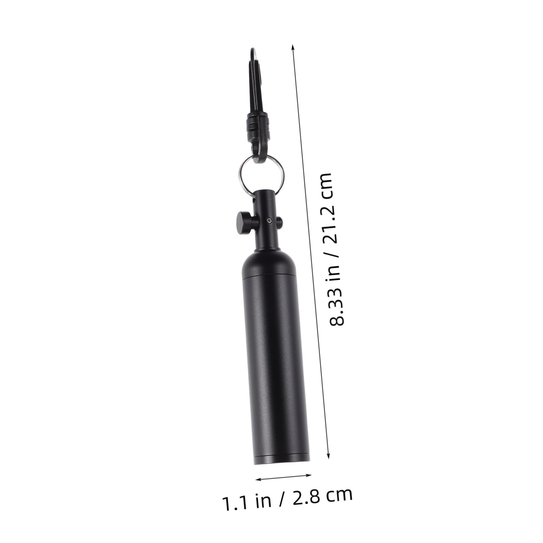 Homoyoyo Signal de Plongée sous-Marin en Alliage D'aluminium, Bâton de Hochet Noir Antidérapant, Alerte à Haut Décibel pour Plongée sous-Marine, Débutants