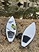 LC Boards Finger Surfboard White with Leash