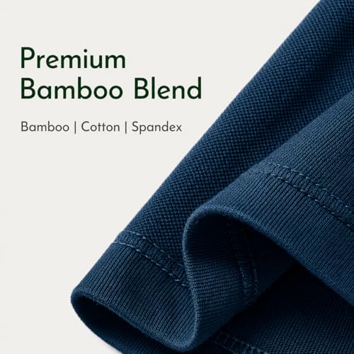 Image of HEELIUM Mens Bamboo Round Neck T-Shirt | Comfortable Tee Casual Fitness & Running Shirt