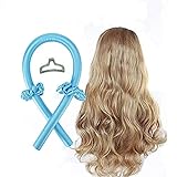 Curly Hair Rod Big Wave Curling Stick,Headband Hair Roller Lazy Hair Curler Set,Hair Curlers DIY Hair Styling Tools Make Hair Soft And Shiny​ For Long Medium Hair Soft Foam Hair Rollers (Blue)