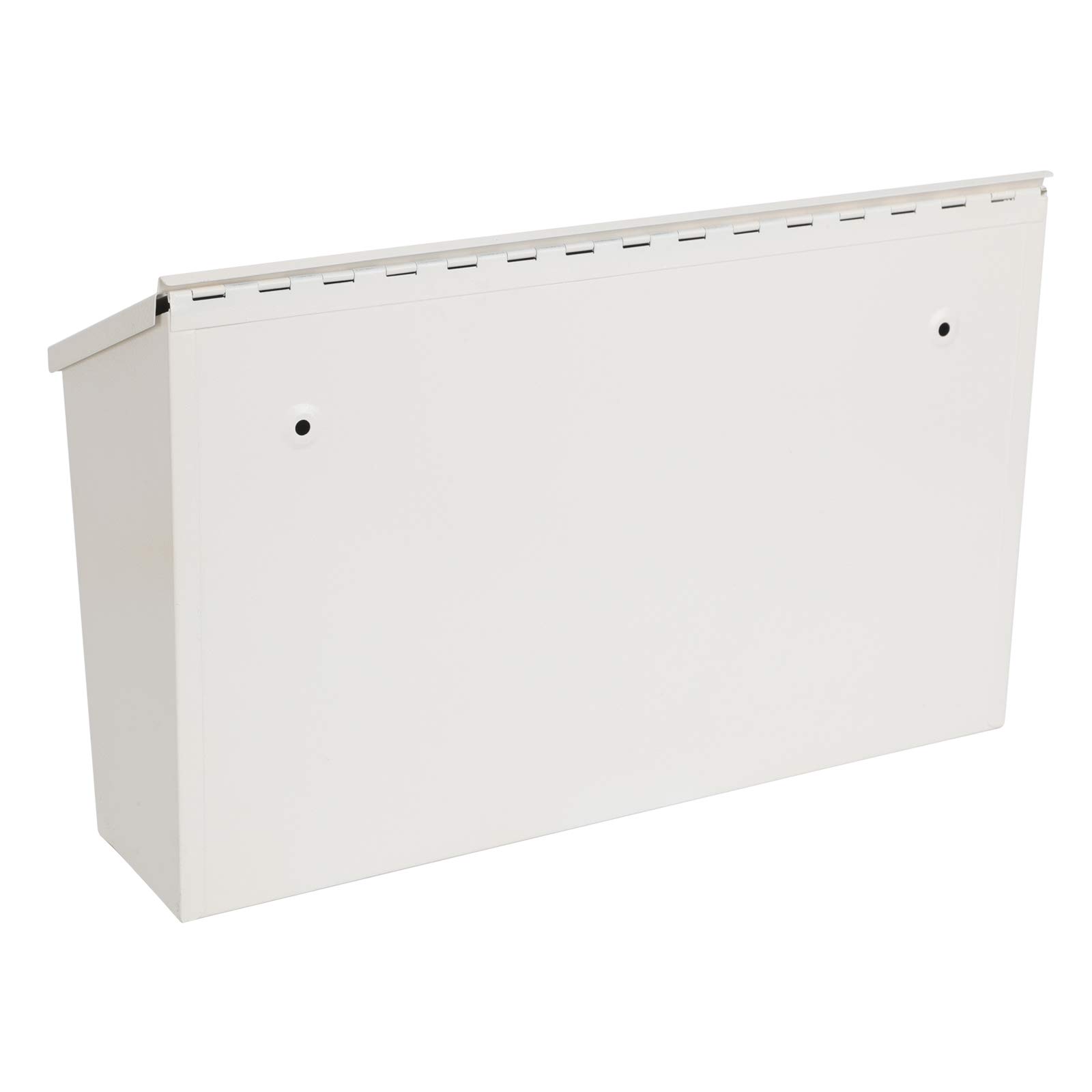 KYODOLED Wall-Mount Mailbox,Large Capacity Mail Box,Galvanized Steel Rust-Proof Metal Post Box,Mailboxes for Outside,15.75"x9.44"x4.72" White
