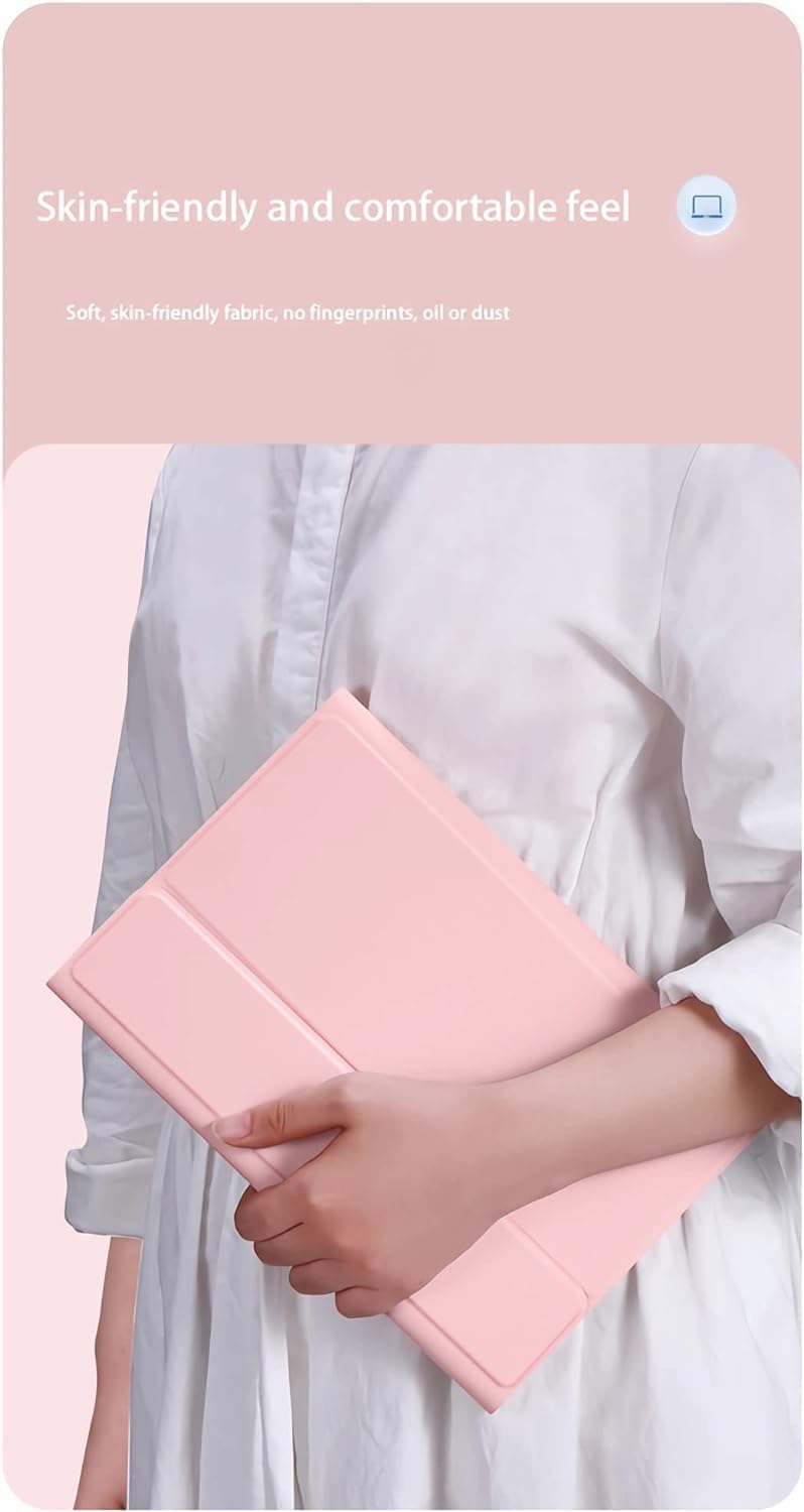 Etui z klawiaturą do Xiaomi Pad 6/6 Pro 11" 2023 z myszą, inteligentne etui folio z uchwytem na ołówek,Magnetyczna odłączana bezprzewodowa klawiatura Bluetooth Keyboard,Purple