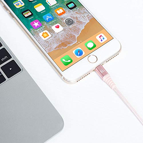 Lax Apple Mfi Certified Cable - Nylon Braided 6Ft Strong Lightning Cord - Lightning To Usb Tough Charging Cord For Iphone 11, 11 Pro, 11 Pro Max, Xs Max, Xs, X, 8, 8 Plus, 7, 7 Plus, Ipad, Ipod & More #TOP3