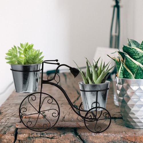 Support de Pot de Fleurs de Vélo Vintage, Support Polyvalent Plante - 7