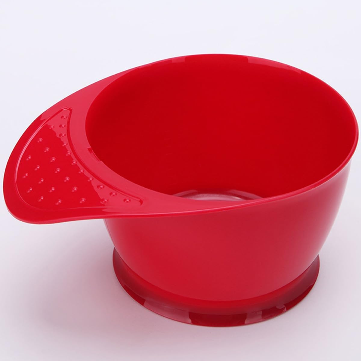 Hair Dyeing Bowl with Measurements Hair Color Mixing Bowl Red Manual Mixing Hairdressing Tool for Salon and Home Use