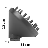 Vista 7 de Accesorio difusor mejorado para Dyson Airwrap Styler - Se convierte en boquilla difusora de secador de pelo, 973365-01, gris