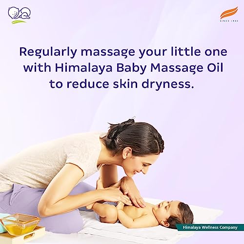 Image of Himalaya Baby Massage Oil, 1L - 500ml x Pack of 2 | with Vitamin E | for Strong Bones & Muscles |