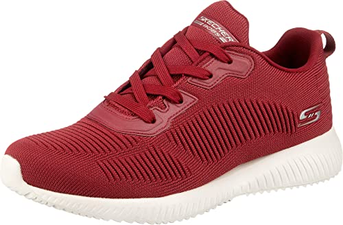 Image of Skechers Women's Bobs Squad - Tough Talk Sneakers | Slip-ins, Heel Pillow holds your foot secure, Air-Cooled Memory Foam Insole, Machine washable, Flexible traction outsole
