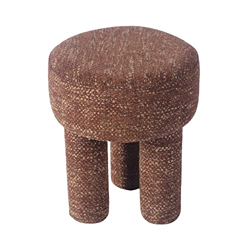Tov Furniture Claire Sedona Brown Knubby Stool by TOV Furniture - Used condition - Image 2
