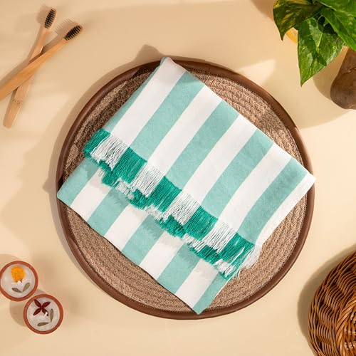 Image of Comforic 100% Bamboo Towels for Bath Large Size | Bamboo Bath Towel for Men & Women | Ultra Soft, Absorbent, Lightweight, Quick Dry Towel for Bath, Beach, Travel, Gym | 75x150 cm - Set of 1 Mint Green