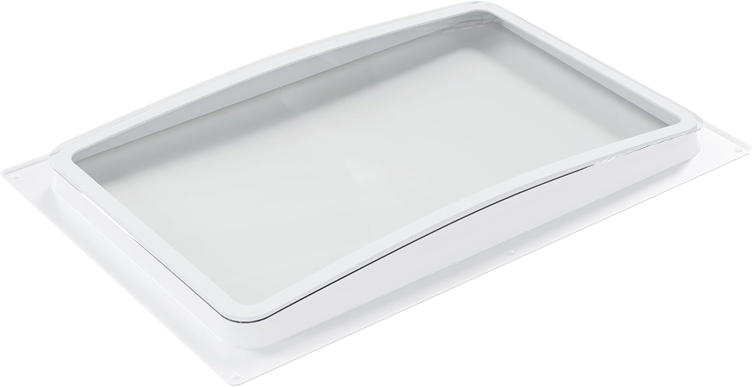 ALMULOO RV Skylight Inner Dome for 22" x 14" Opening, 24" x 15-7/8" ABS Plastic Replacement Cover with Clear Window