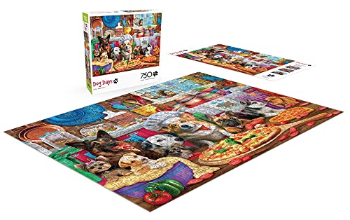 Buffalo Games 17369 Pizza Time Pups - 750 Piece Jigsaw Puzzle thumb #3