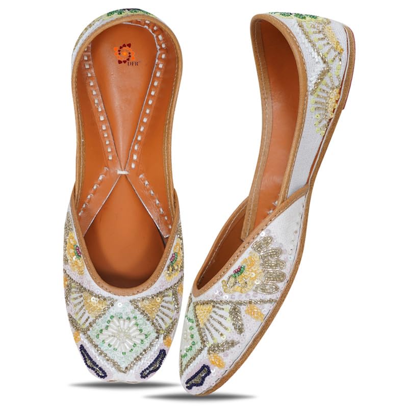 DFR Traditional Hand Dabka Zari Embroidery Rajasthani Ethnic Punj...