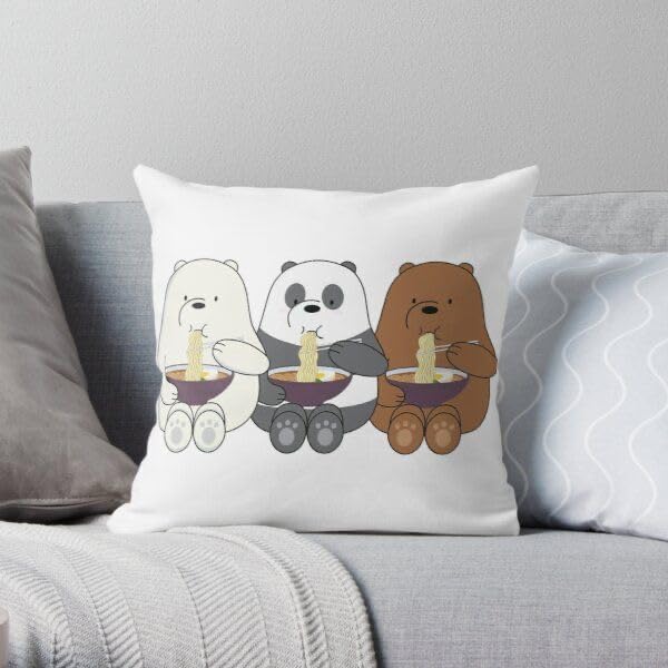 CRAFT MANIACS We are Bare Bears 16 * 16 Pillow with Filler Inside Pillow At Most Affordable Rates (Type 7)-image-42