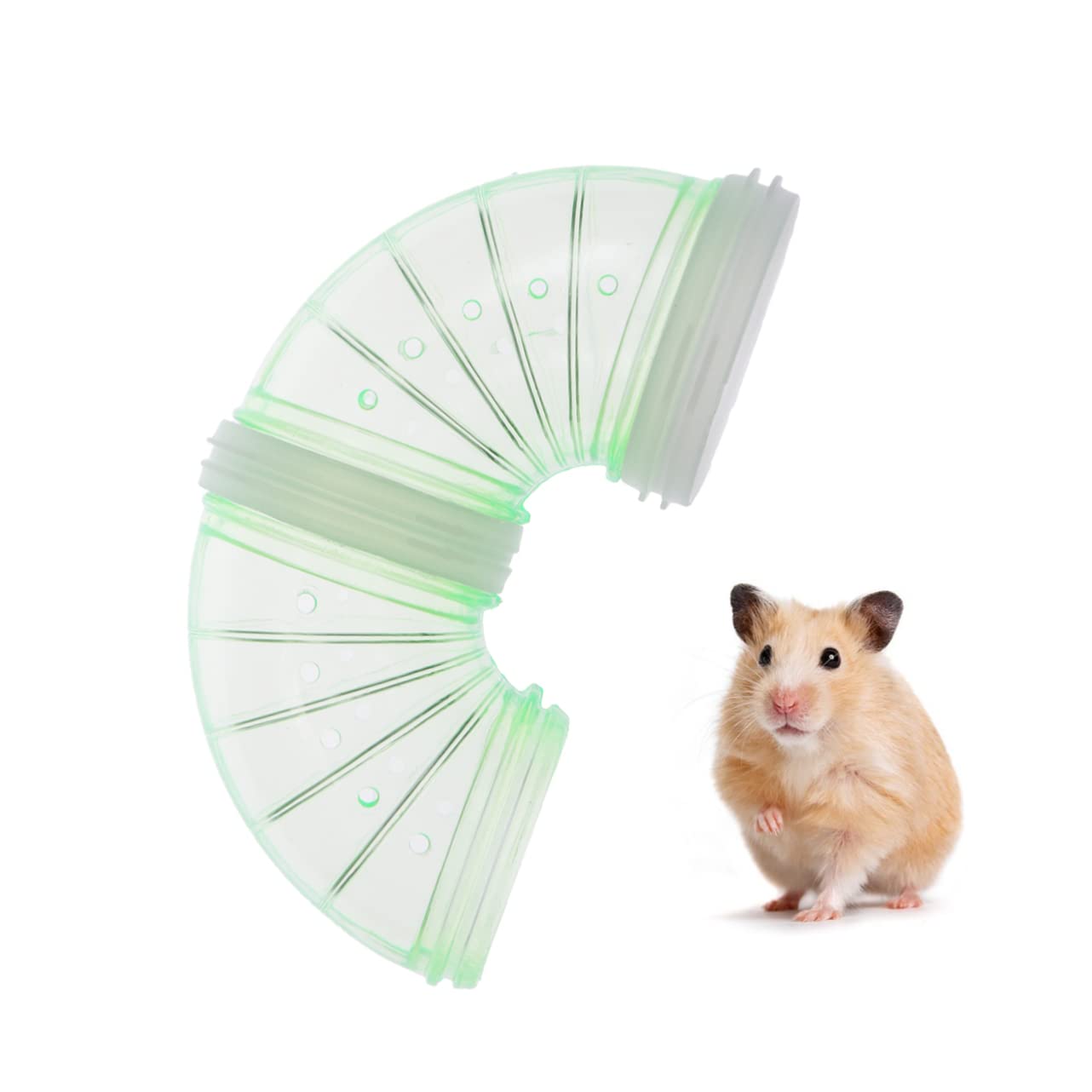 Happyyami Hamsterspielzeug 9 Stück Kunststofftunnel für Hamsterkäfige