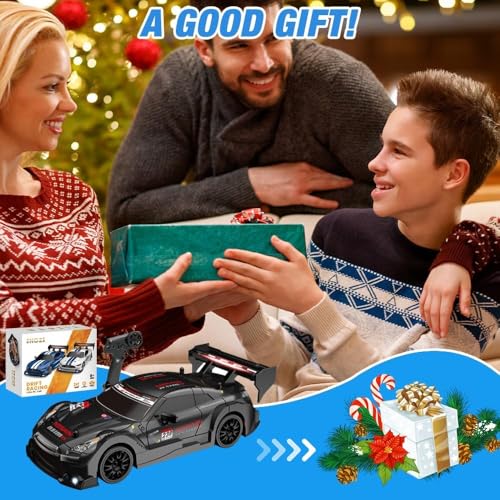 DAJASD RC Drift Car, 1:24 2.4Ghz Remote Control Car with Cool Lighting & 2 Batteries 50Mins Play Time, 30km/h High Speed 4WD Racing RC Drifting Cars, Radio Controlled Cars Toys Gifts for Kids Adults - Image 5